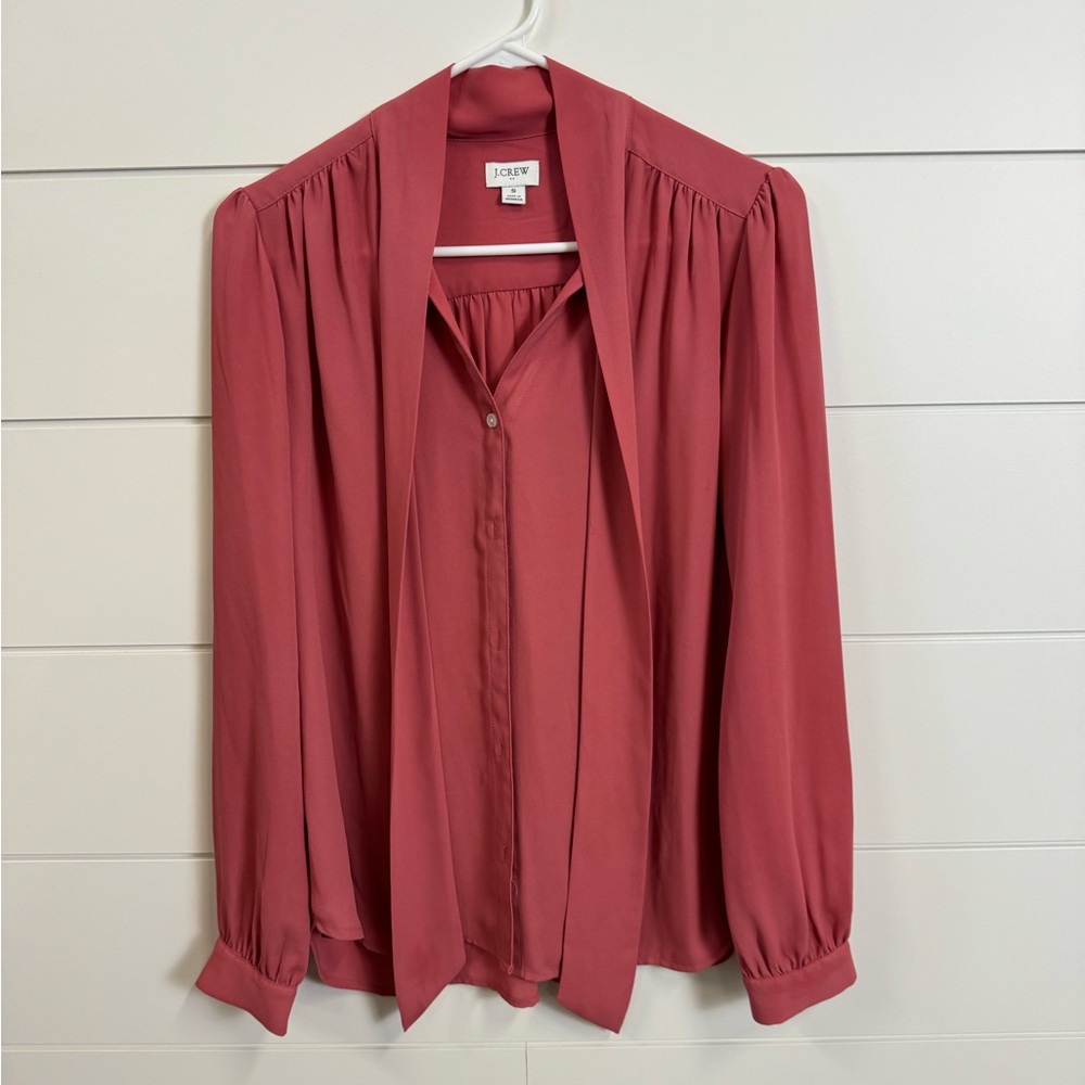 J crew Women's Pink Blouse